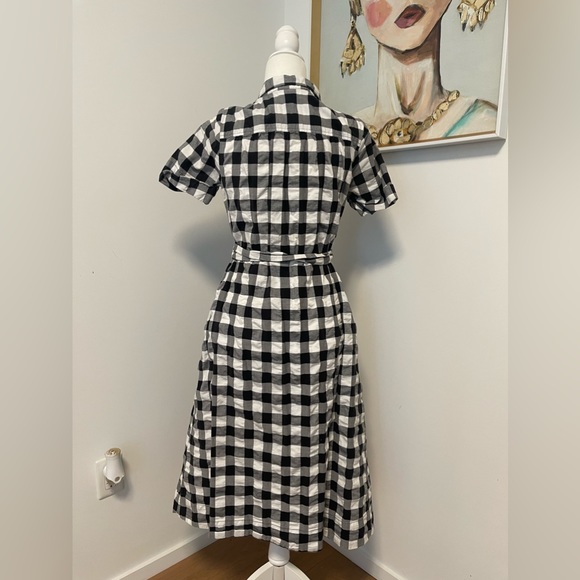 EUC TARGET collab black and white gingham sundress with pockets XS - Picture 3 of 10